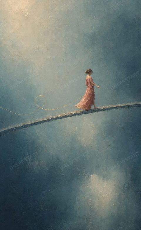 The Golden Thread — printable digital art preview