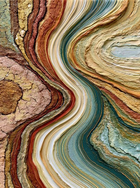 Molten Ridge — printable digital art preview