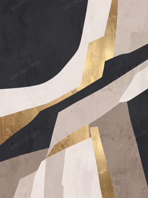Gilded Fault — printable digital art preview