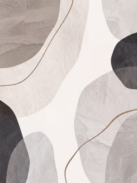 Muted Pebbles — printable digital art preview