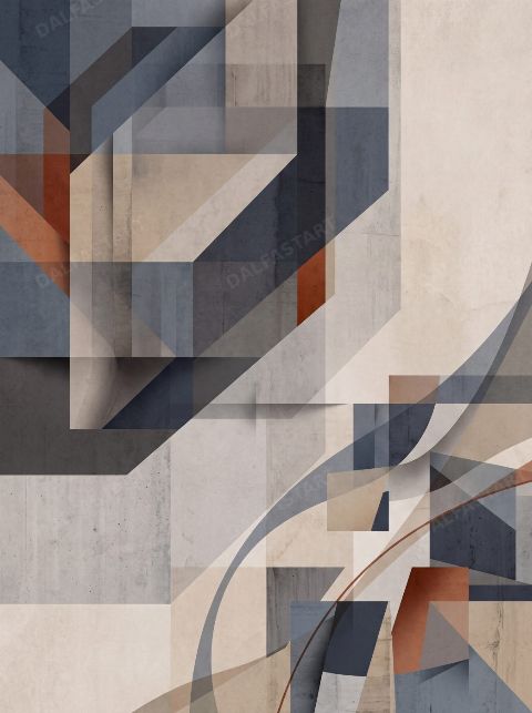 Fractured Facade — printable digital art preview