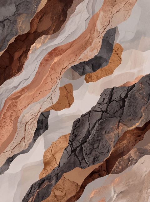 Marbled Ridge — printable digital art preview