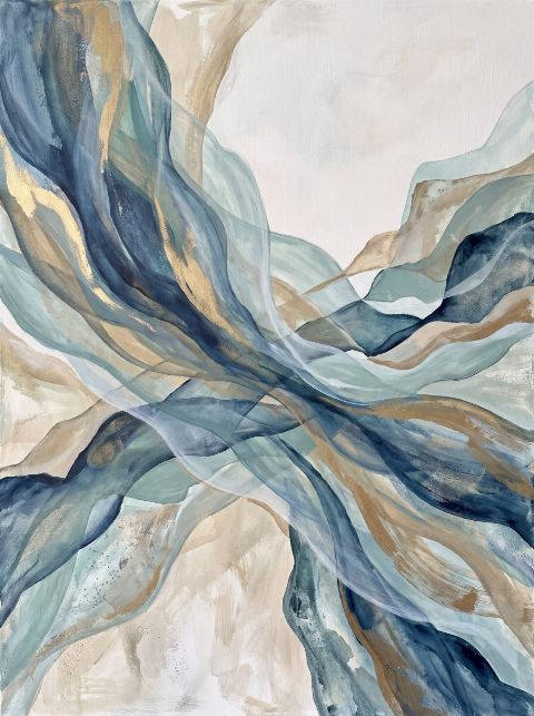 Blue Reeds — printable digital art preview