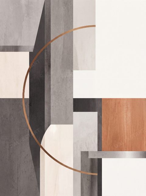 Copper Circle — printable digital art preview