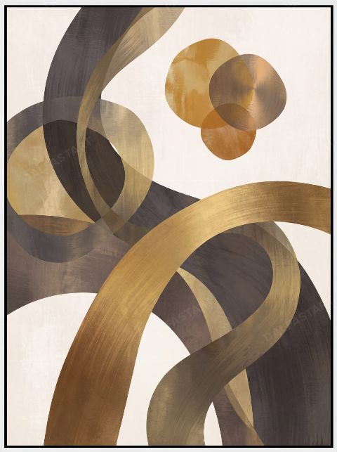 Golden Knot — printable digital art preview