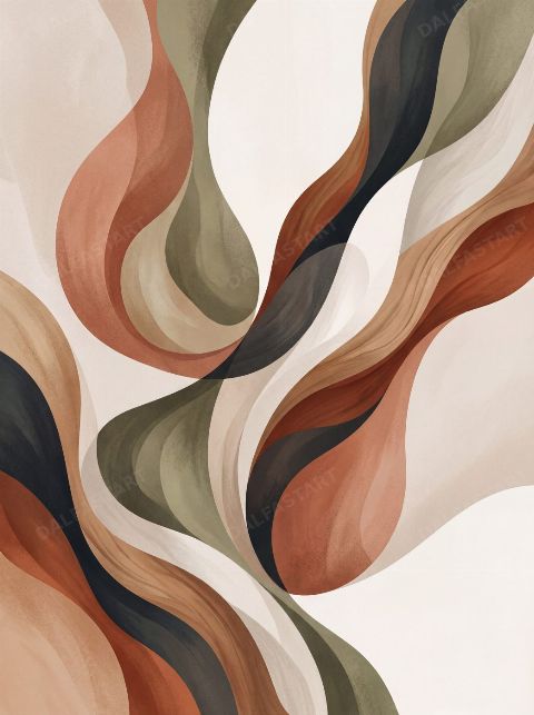 Autumn Fold — printable digital art preview
