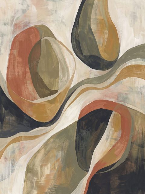 Meadow Vessels — printable digital art preview
