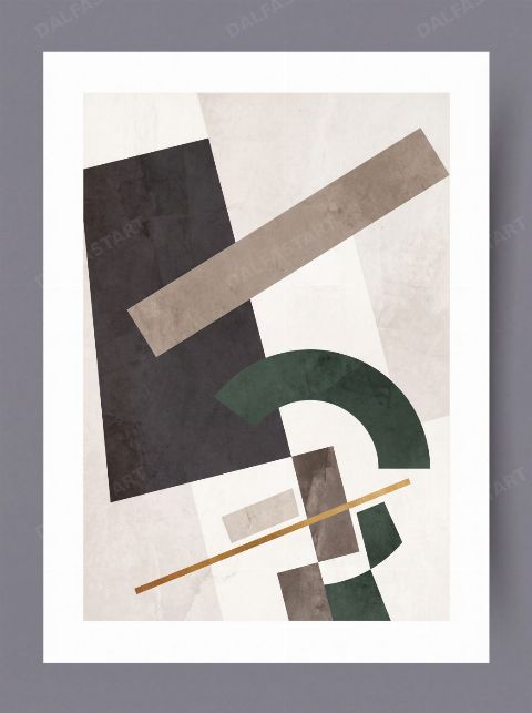 Green Segment — printable digital art preview