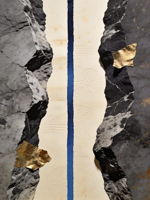 Fissure And Gold — printable digital art preview