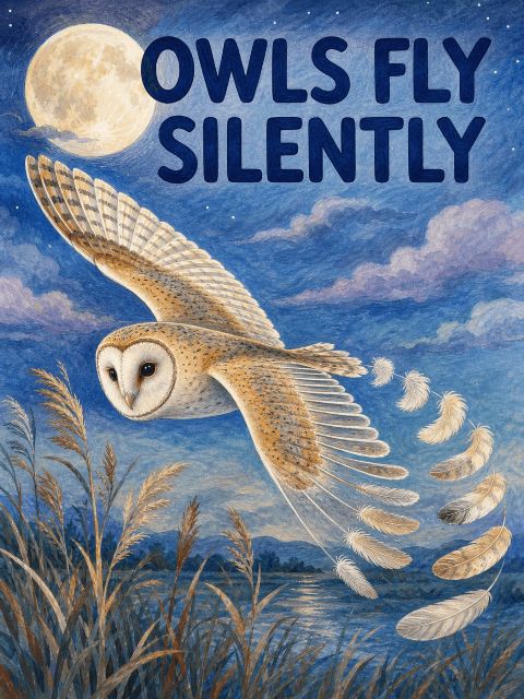 Wild Wonder Silent Flight — printable digital art preview