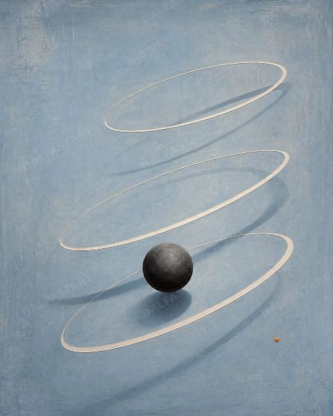 Stem Unseen Orbit — printable digital art preview