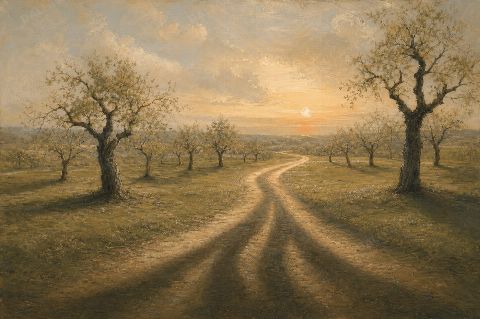 Senior Living Path Remembers — printable digital art preview