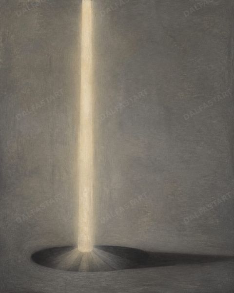 Reflection One Light Five Silences — printable digital art preview