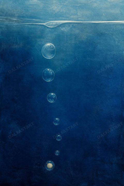 Ocean Tide Learns To Breathe — printable digital art preview
