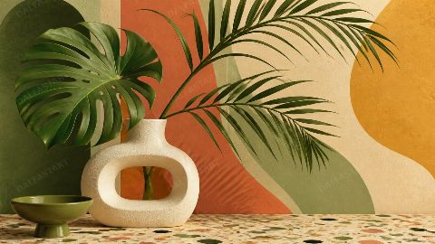 Botanical Modern — printable digital art preview