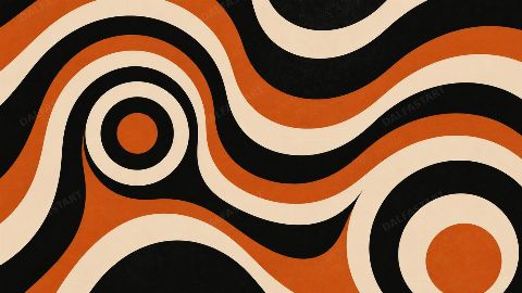 Op Art Current — printable digital art preview