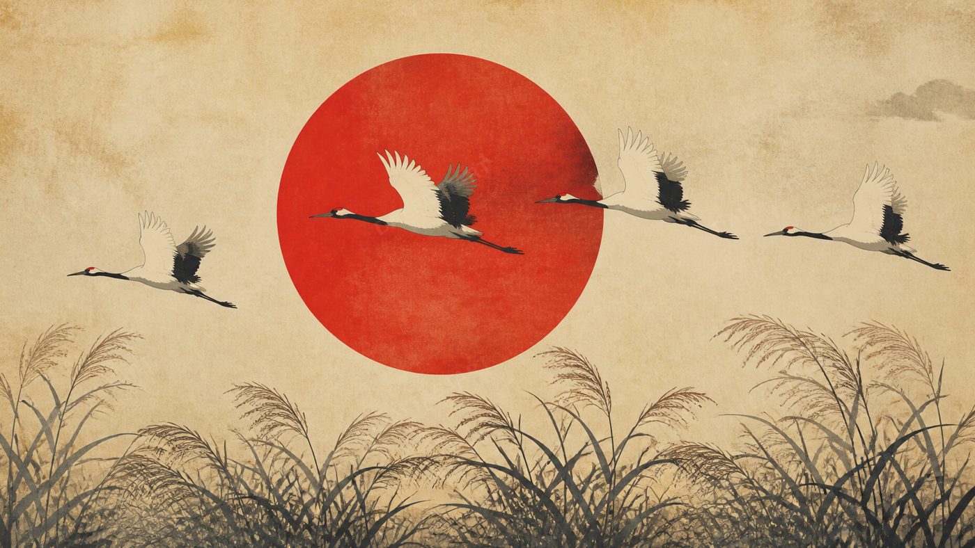 Cranes At Dawn — full preview