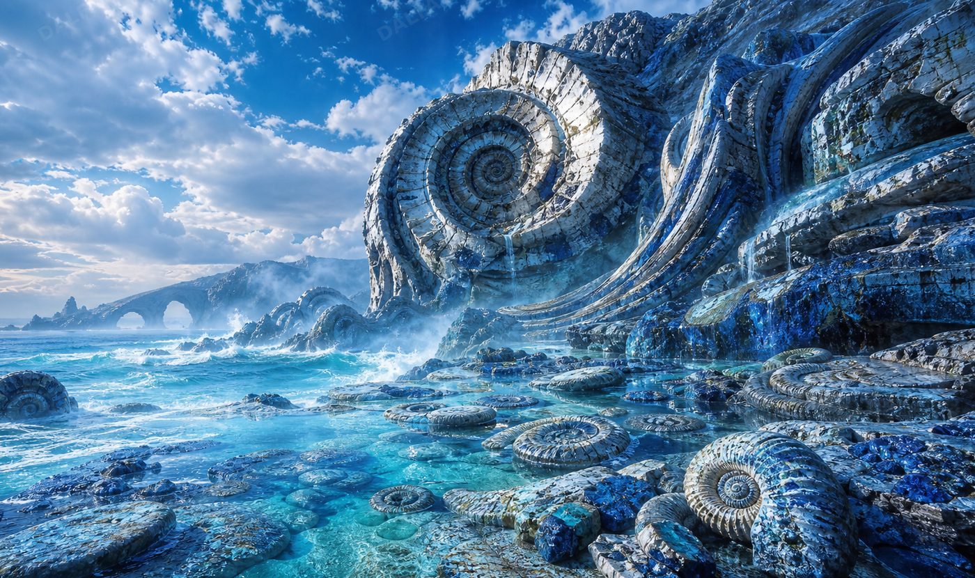 Cerulean Fossil Coast — full preview