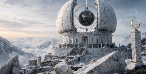 Marble Observatory — printable digital art preview