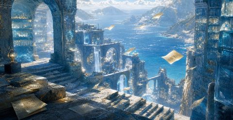 Cerulean Archive — printable digital art preview