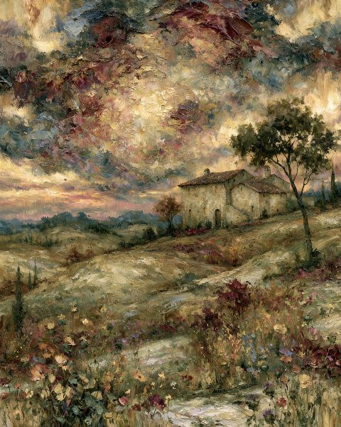 Tuscan Twilight — printable digital art preview